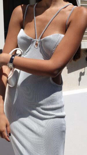 שמלת שיינה לבן