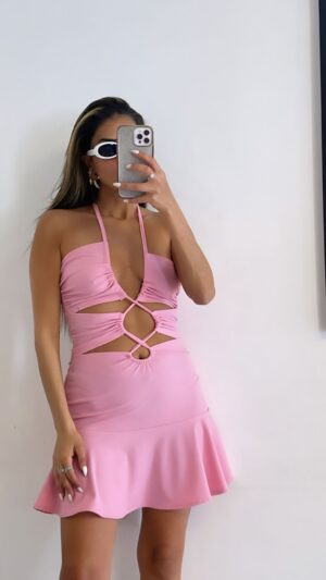 שמלת מילה ורוד