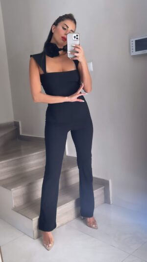 אוברול אנה - שחור