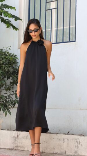 שמלת אספרה - שחור